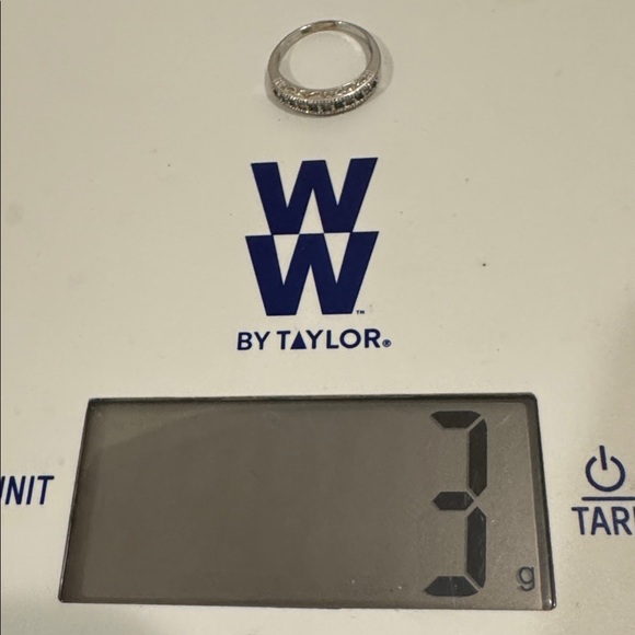 14k White Gold with Diamonds and Tsavorite Garnet. - Picture 4 of 4